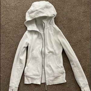 White lululemon scuba jacket